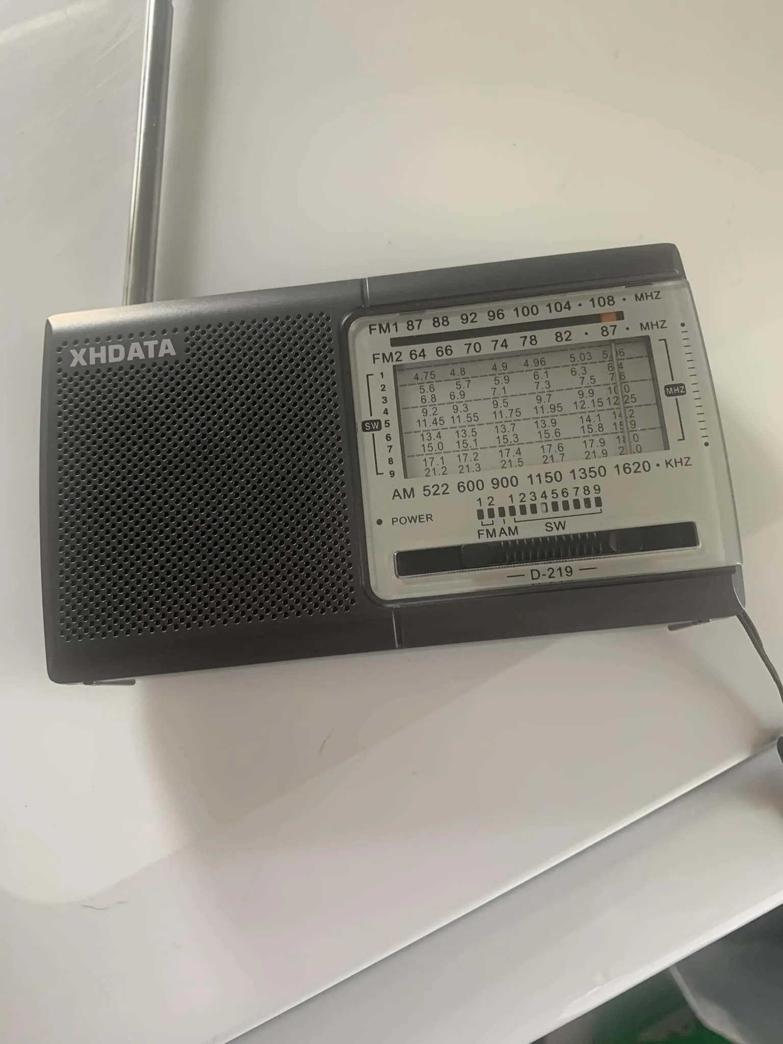 XHDATA D-219 Portable FM / AM / SW Radio – High Sensitivity Shortwave Receiver (Gray Colour) - Image 35