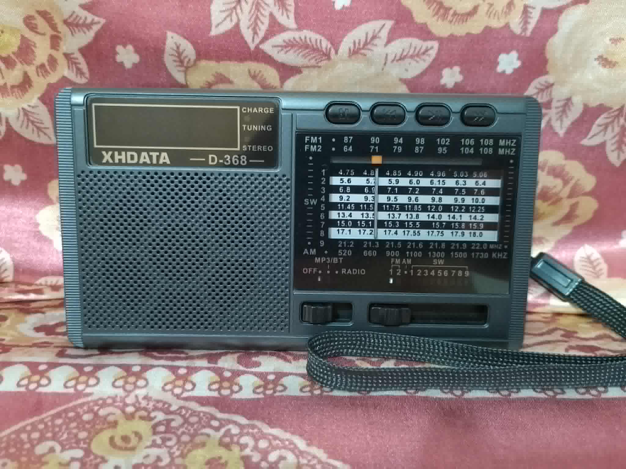 XHDATA D-368 Portable Rechargeable Radio | AM FM SW 12 Band DSP Radio with MP3 Player, Bluetooth & Memory Card Supported - Image 29