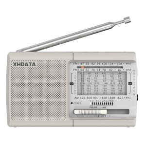XHDATA D-219 Portable FM / AM / SW Radio – High Sensitivity Shortwave Receiver (New Edition 2025, White)
