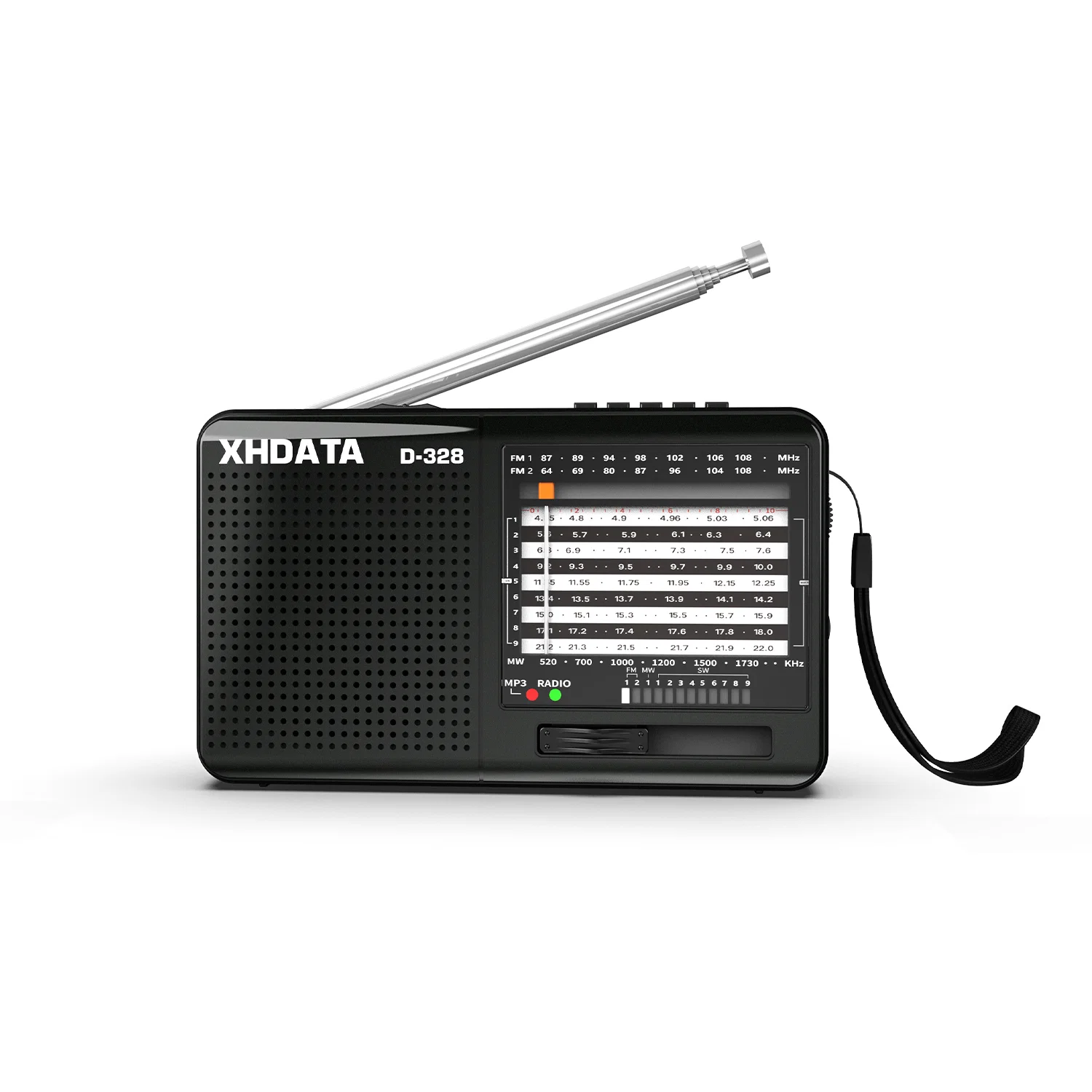 XHDATA D-328 Portable Radio | AM FM SW 12 Band DSP - Rechargeable Radio | MP3 Player, Bluetooth & Memory Card Supported - Image 37